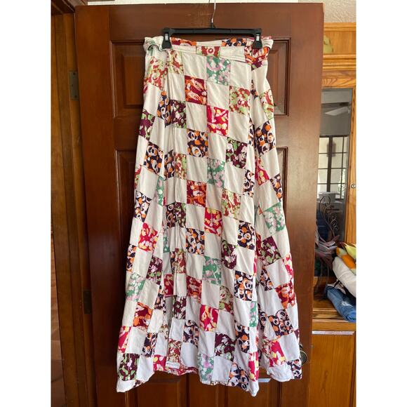 Handmade patchwork wrap, maxi skirt - Picture 1 of 7